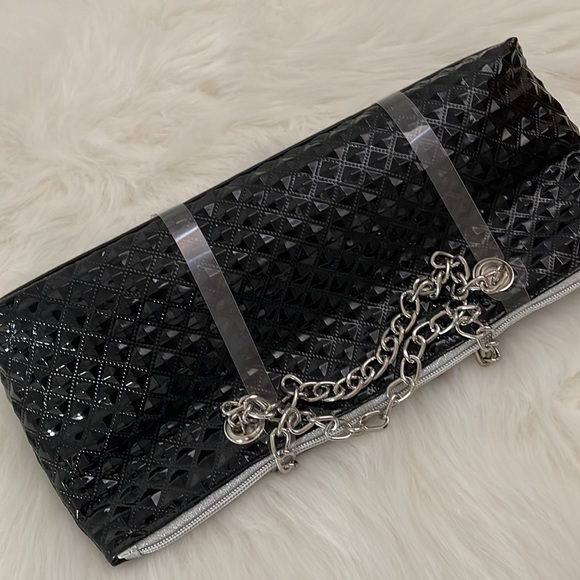 NWT insulated wine bag & Christian Louboutin wine stopper glam patent black - Picture 3 of 3